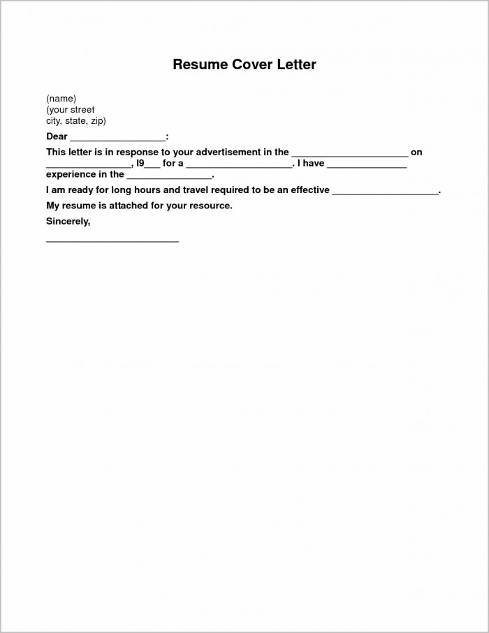 Sample Resume Cover Letter Basic Sample Resume Cover Letter Basic