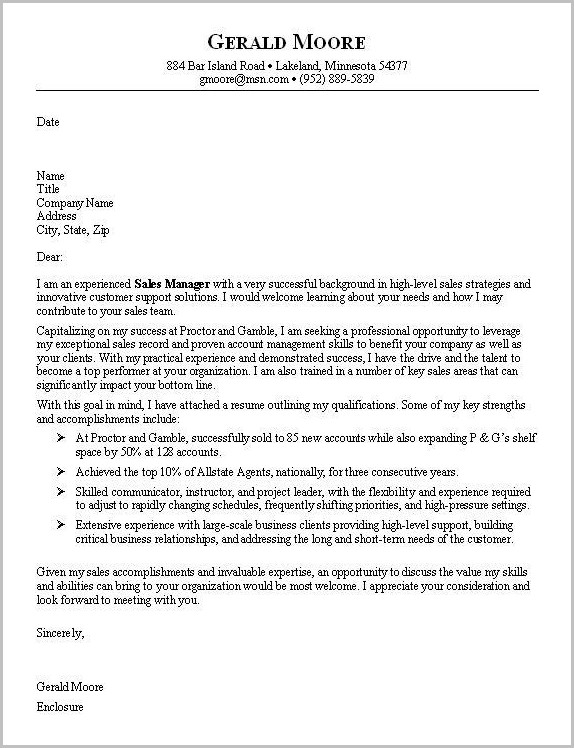 Sample Resume Cover Letter For Sales Job Sample Resume Cover Letter For Sales Job
