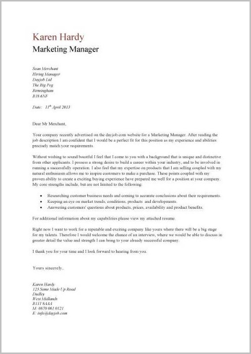 Sample Resume Cover Letter Marketing Director Sample Resume Cover Letter Marketing Director