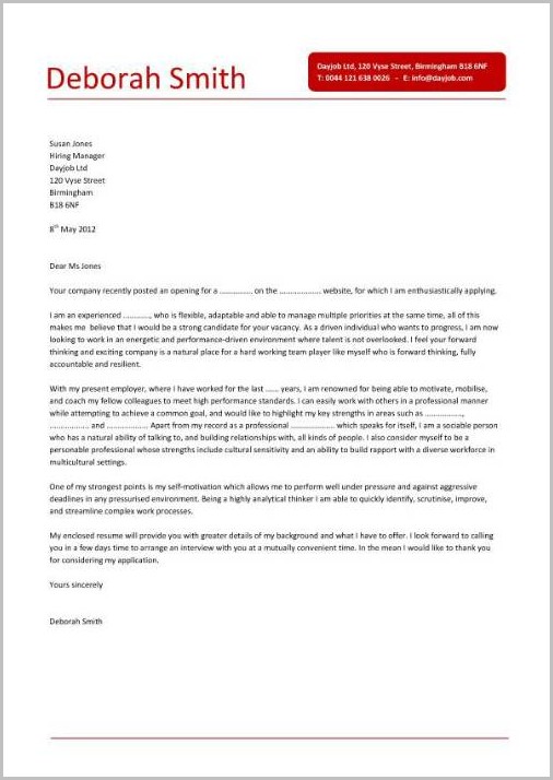 Simple Cover Letter For Job Application Examples Simple Cover Letter For Job Application Examples