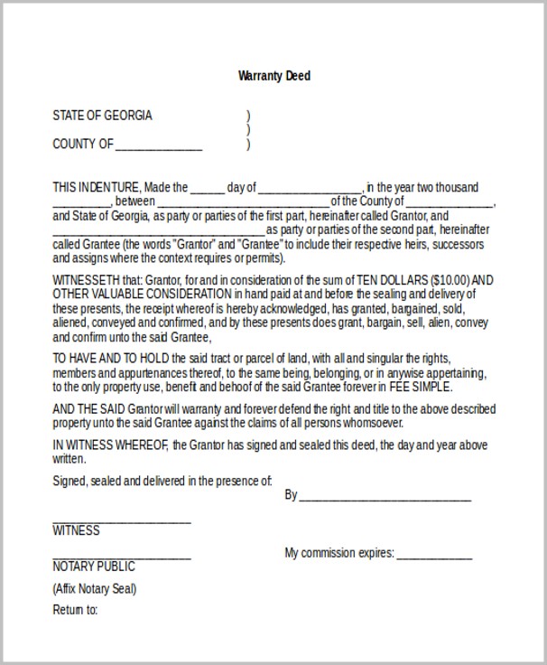 Warranty Deed Form Missouri Warranty Deed Form Missouri