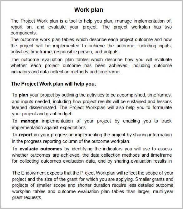 Work Plan Template Microsoft Office Work Plan Template Microsoft Office