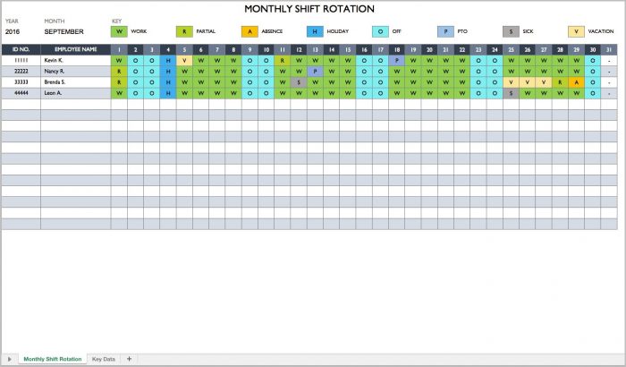 Work Schedule Template Excel Work Schedule Template Excel