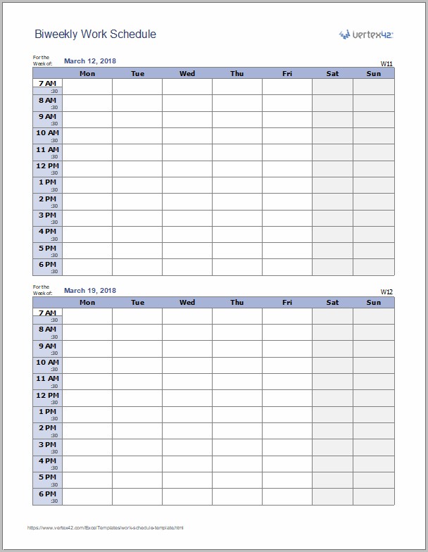Work Schedule Template For Excel Work Schedule Template For Excel