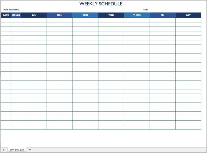 Work Schedule Template Free Work Schedule Template Free