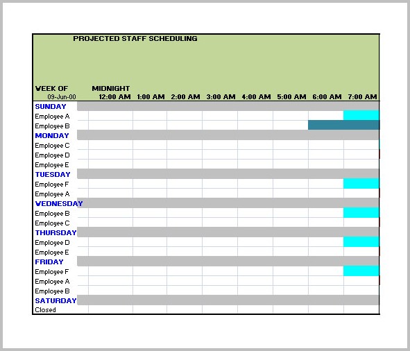 Work Schedule Template In Excel Work Schedule Template In Excel
