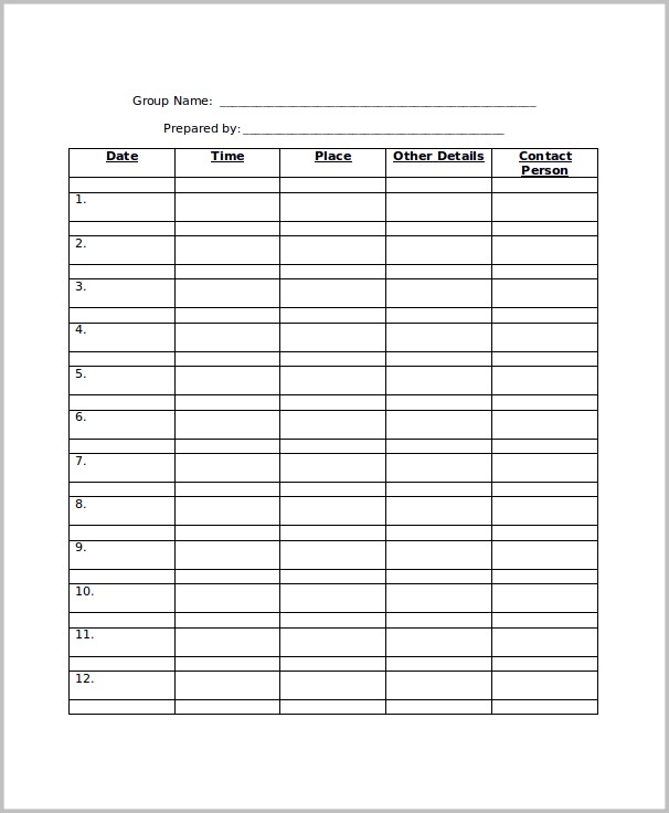 Work Schedule Template Monthly Work Schedule Template Monthly