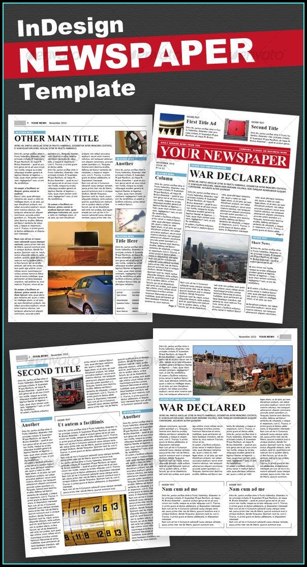 4 Page Newsletter Template Indesign 4 Page Newsletter Template Indesign