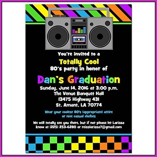 80s Birthday Invitation Templates Free 80s Birthday Invitation Templates Free