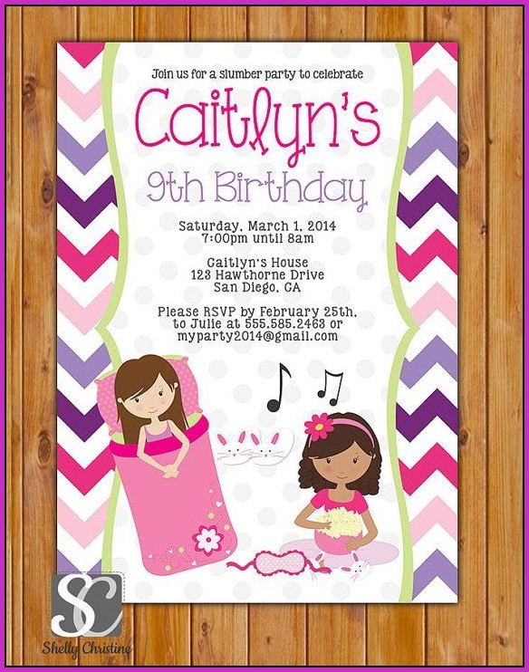 9th Birthday Invitation Templates 9th Birthday Invitation Templates