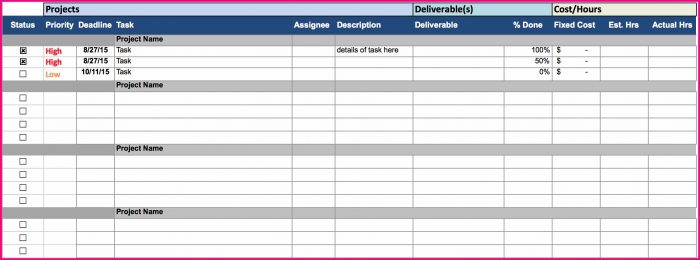 Best Excel Project Management Template Best Excel Project Management Template