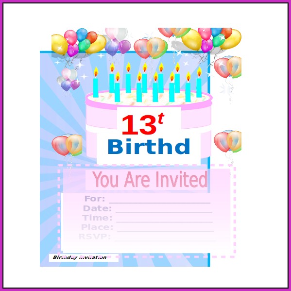 Birthday Invitation Templates Microsoft Word Birthday Invitation Templates Microsoft Word