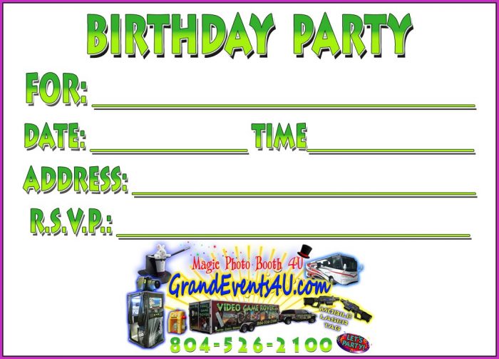 Birthday Invitation Video Templates Free Download Birthday Invitation Video Templates Free Download