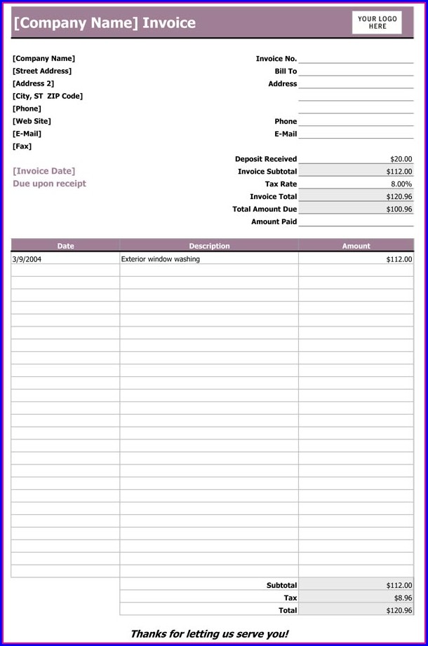 Building Contractor Invoice Template Building Contractor Invoice Template