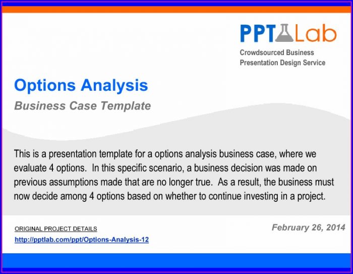 Business Case Analysis Template Ppt Business Case Analysis Template Ppt