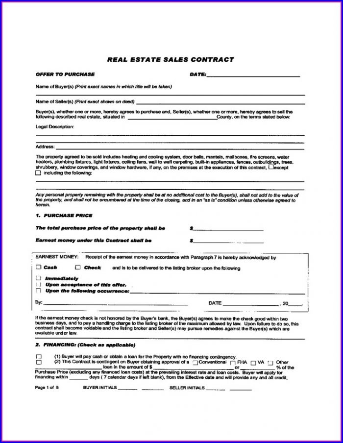 Commercial Real Estate Purchase Contract Template Commercial Real Estate Purchase Contract Template