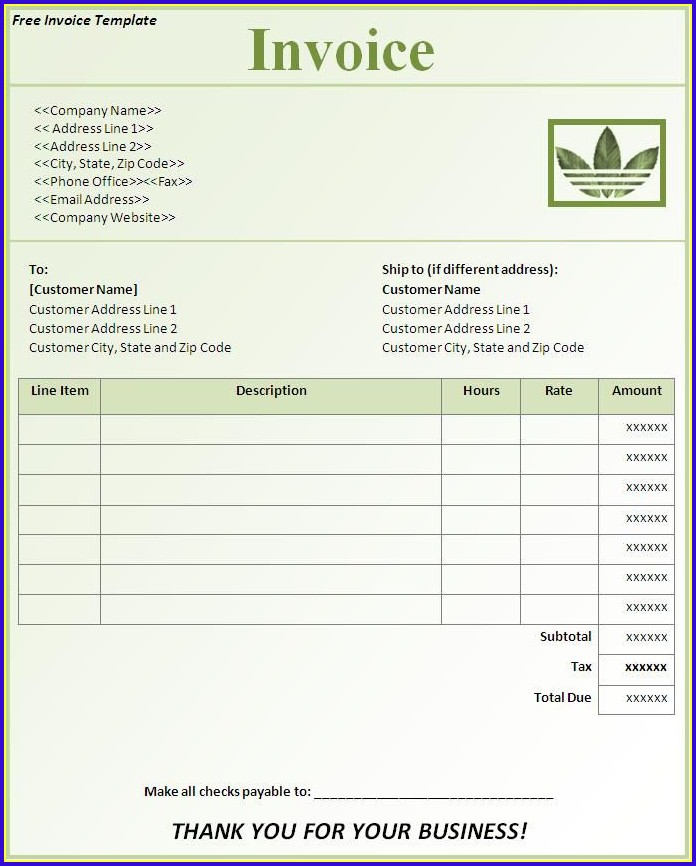 Download Free Invoice Template Microsoft Word Download Free Invoice Template Microsoft Word