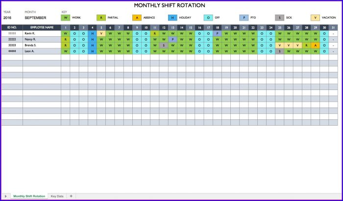 Employee Schedule Template For Excel Employee Schedule Template For Excel
