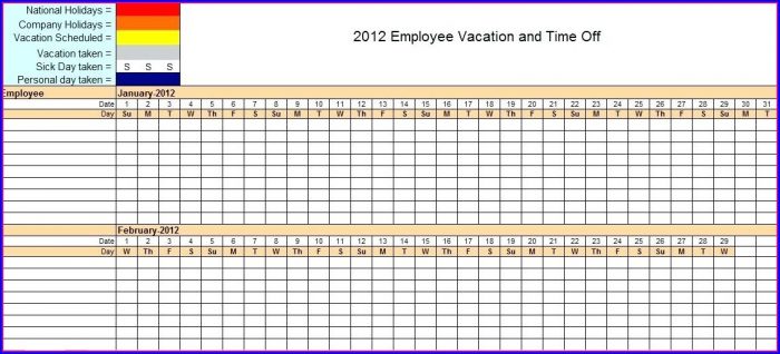 Employee Vacation Planner Template Excel 2018 Employee Vacation Planner Template Excel 2018