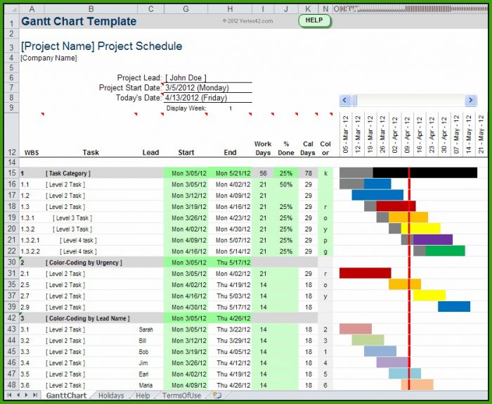 Excel Gantt Chart Template 2013 Excel Gantt Chart Template 2013
