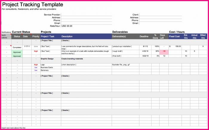 Excel Multiple Project Management Template Excel Multiple Project Management Template