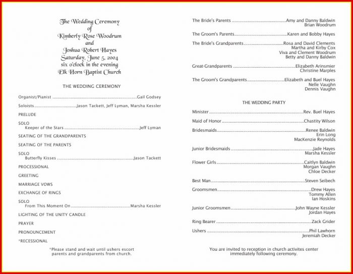 Free 50th Wedding Anniversary Program Templates Free 50th Wedding Anniversary Program Templates