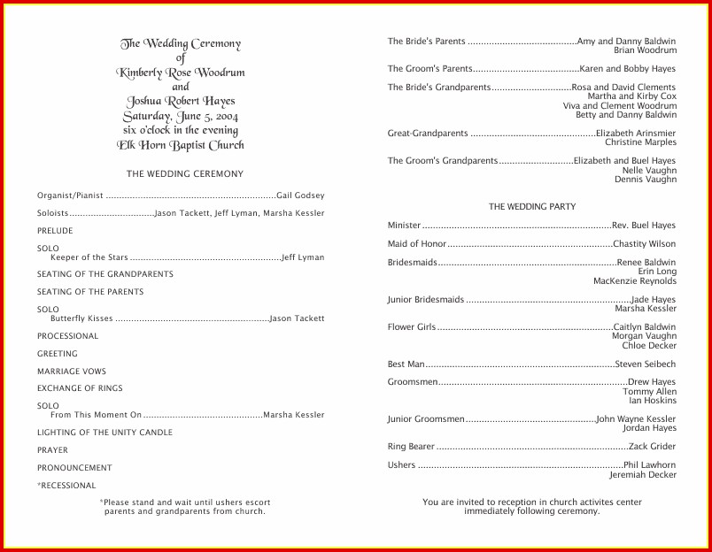 Free 50th Wedding Anniversary Program Templates Templates ...