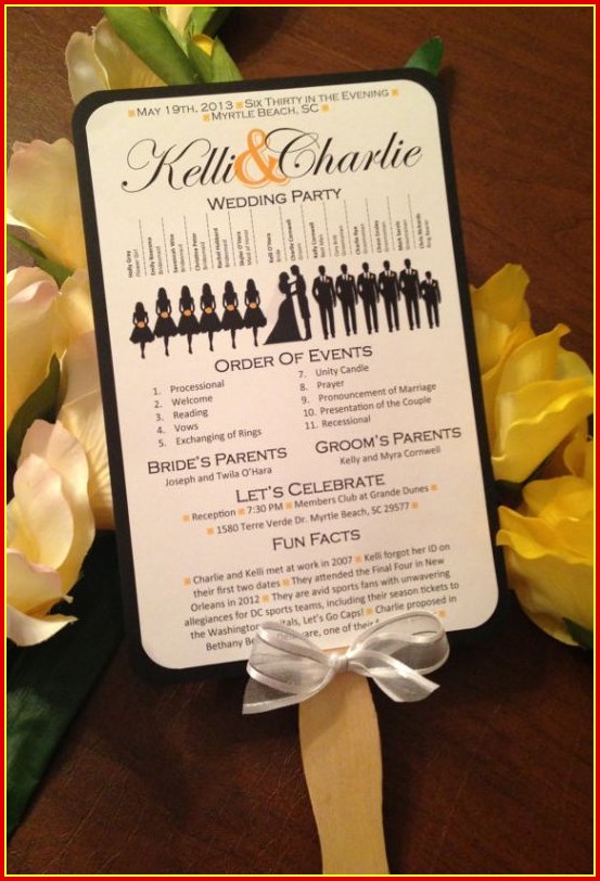 Free Beach Wedding Program Templates Free Beach Wedding Program Templates