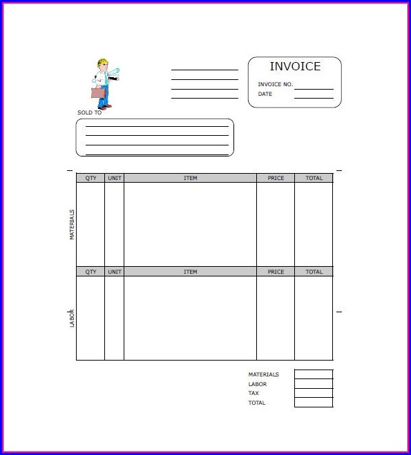 Free Contractor Invoice Template Pdf Free Contractor Invoice Template Pdf