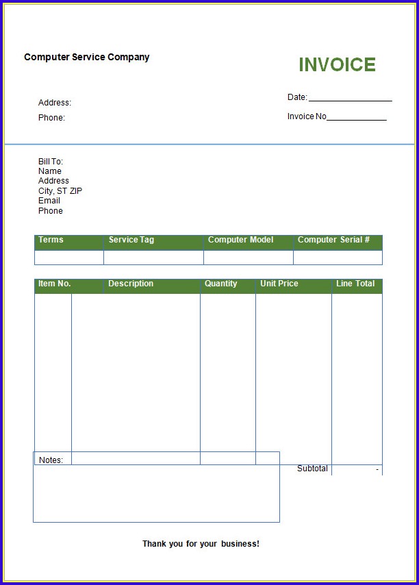 Free Invoice Template For Word 2007 Free Invoice Template For Word 2007