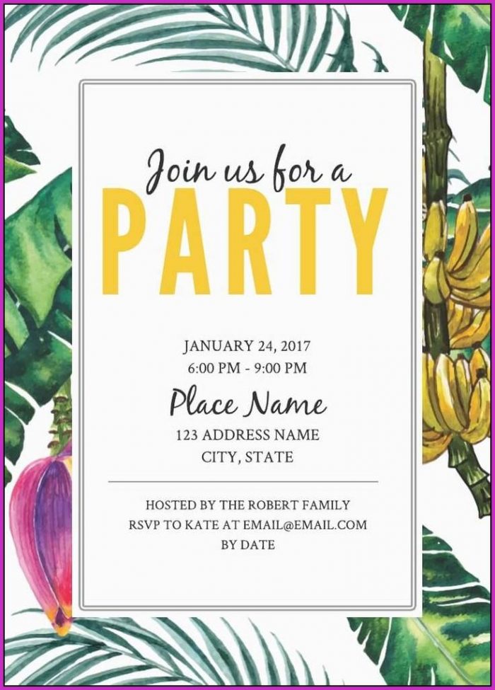 Free Jungle Birthday Invitation Templates Free Jungle Birthday Invitation Templates