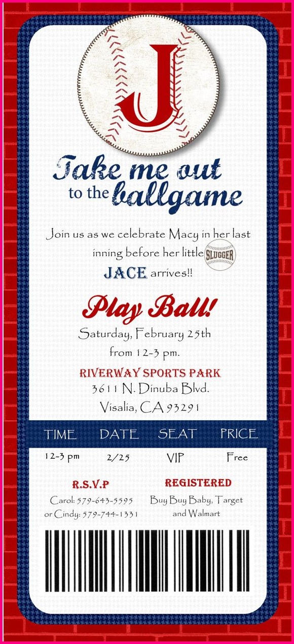 Free Printable Baseball Invitation Templates Free Printable Baseball Invitation Templates