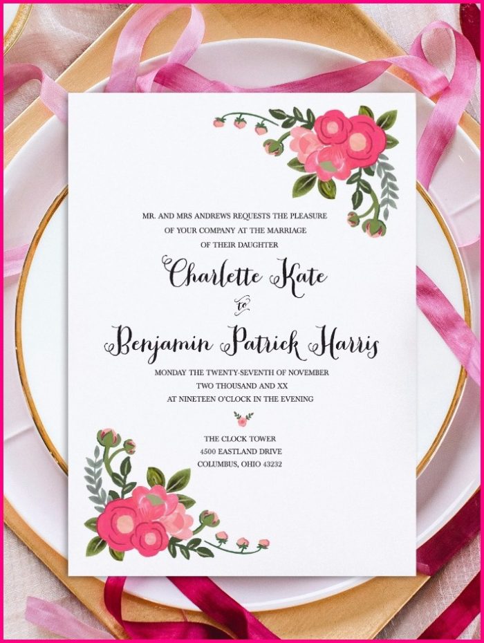 Free Printable Invitation Templates Free Printable Invitation Templates