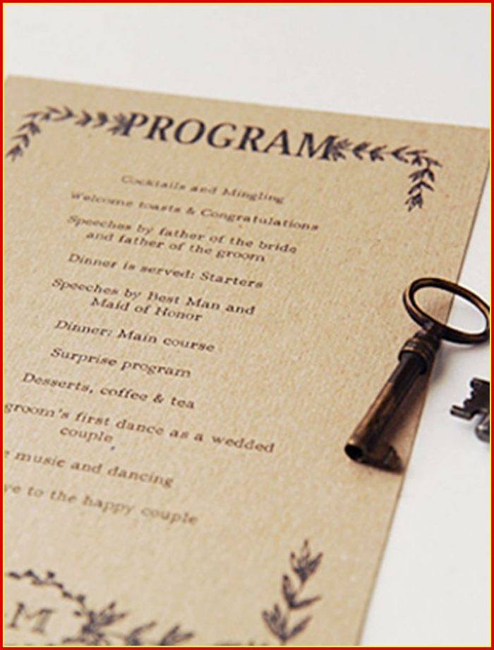 Free Printable Rustic Wedding Program Templates Free Printable Rustic Wedding Program Templates