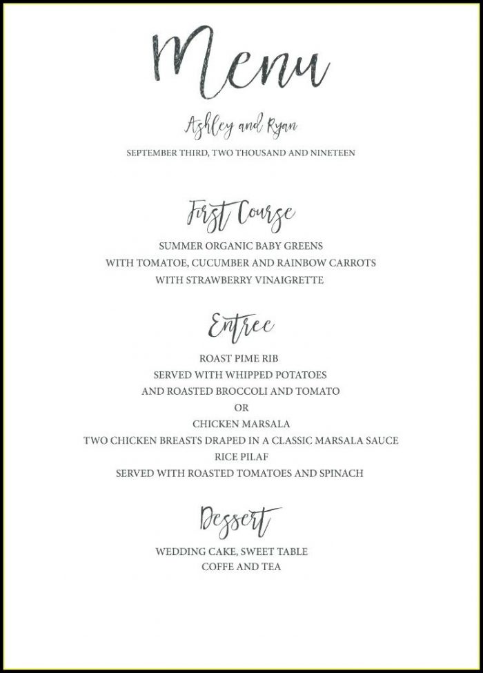 Free Printable School Lunch Menu Template Free Printable School Lunch Menu Template
