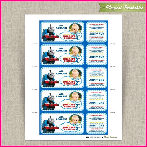 Free Printable Train Invitation Templates Free Printable Train Invitation Templates