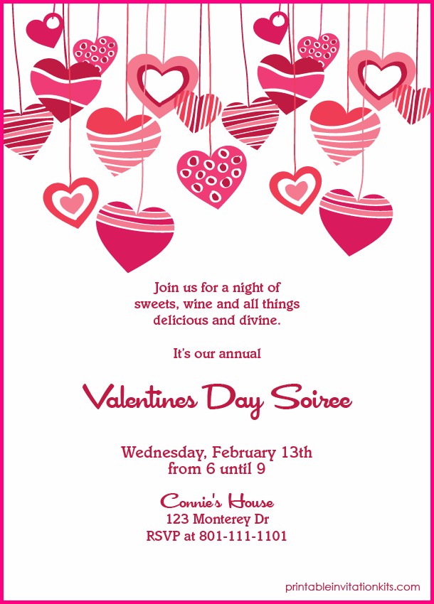 Free Printable Valentine Invitation Templates Free Printable Valentine Invitation Templates