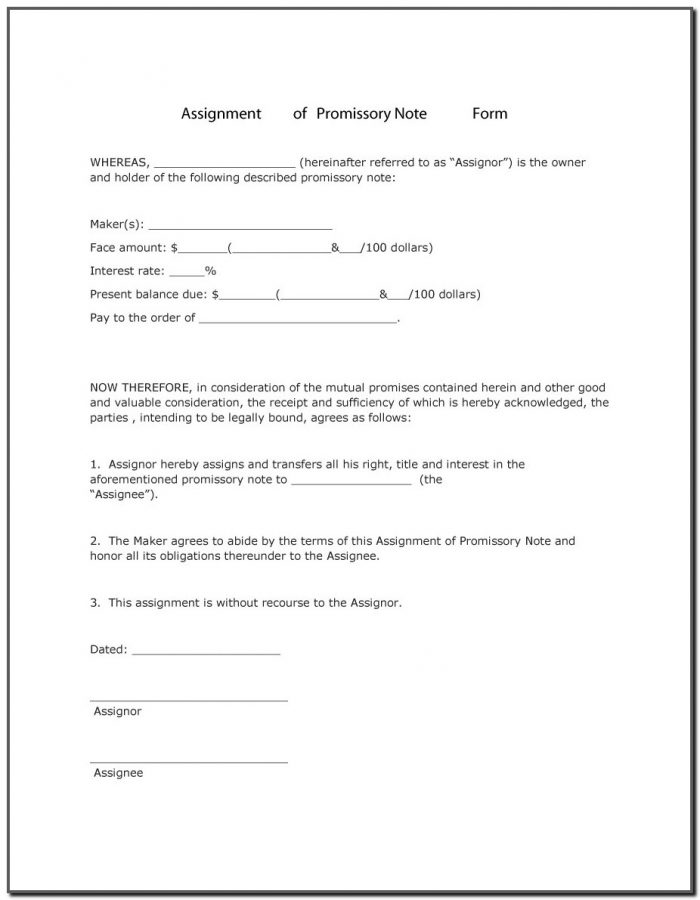Free Promissory Note Template For A Vehicle Free Promissory Note Template For A Vehicle