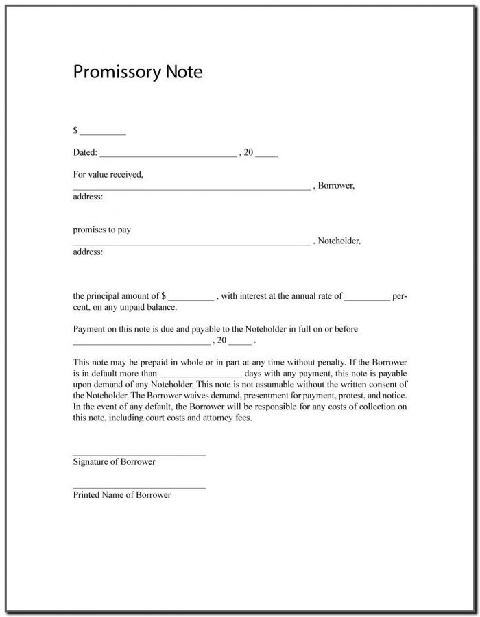 Free Promissory Note Template Ontario Canada Free Promissory Note Template Ontario Canada