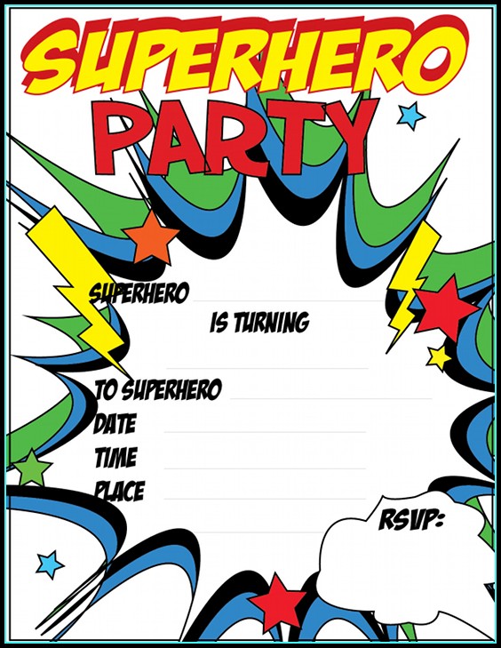 Free Superhero Baby Shower Invitation Templates Free Superhero Baby Shower Invitation Templates