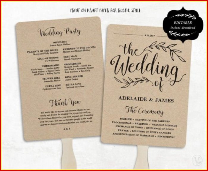 Free Wedding Program Templates Word Free Wedding Program Templates Word