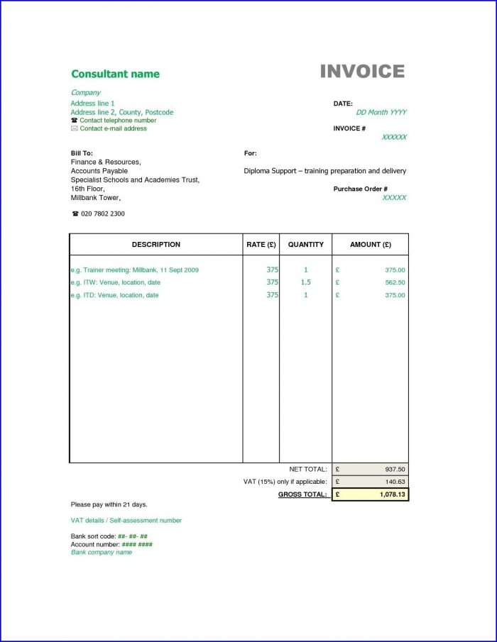 Freelance Editor Invoice Template Freelance Editor Invoice Template