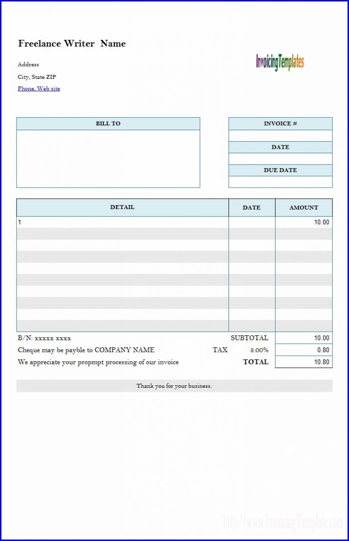 Freelance Interpreter Invoice Template Freelance Interpreter Invoice Template