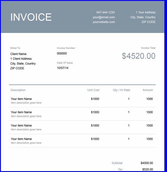 Freelance Invoice Template Freelance Invoice Template