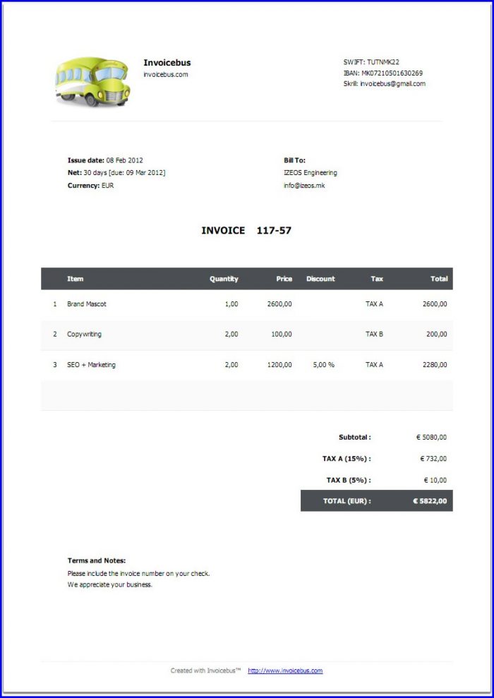 Freelance Video Editor Invoice Template Freelance Video Editor Invoice Template
