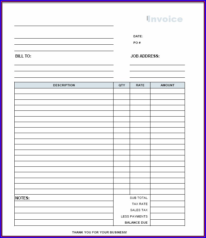 Independent Contractor Invoice Template Free Independent Contractor Invoice Template Free