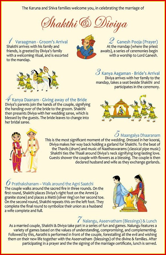 Indian Wedding Program Templates Free Indian Wedding Program Templates Free
