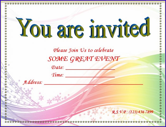 Invitation Templates For Word Invitation Templates For Word