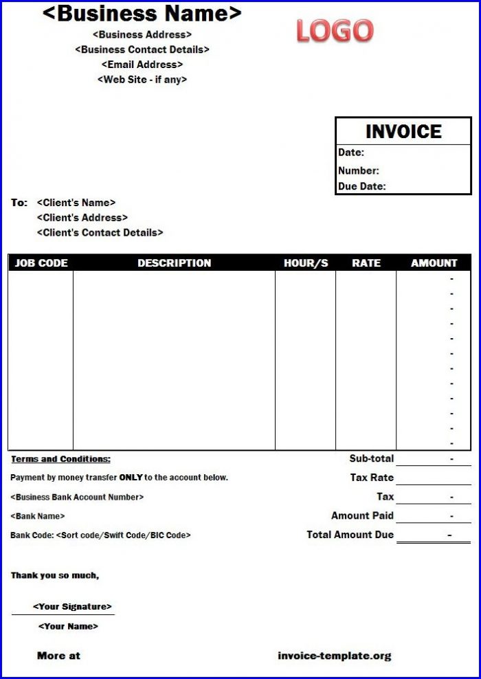 Invoice Template For Freelance Journalist Invoice Template For Freelance Journalist