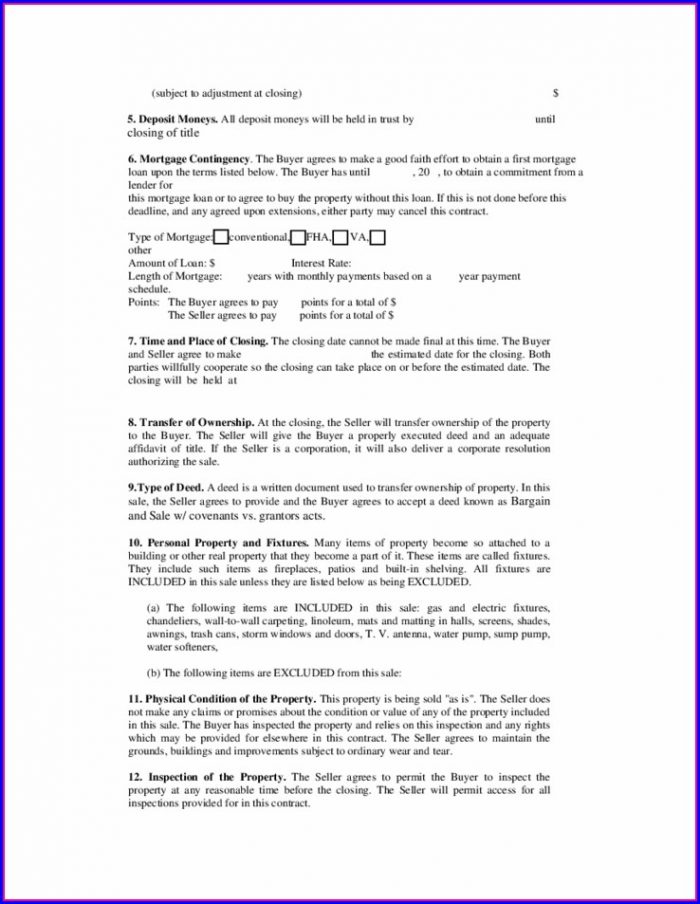Nj Real Estate Contract Template Nj Real Estate Contract Template